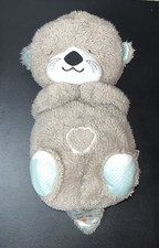 Fisher-Price Otter Soothe 'n Snuggle 11" Baby Plush Night Light Music Sound Grey