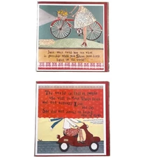 2 Curly Girl Greeting Cards Inspirational Quotes Faith in Myself Live Life