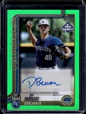 2025 Topps Pro Debut #PD-144 Drew Beam Base Autographs Green #/99