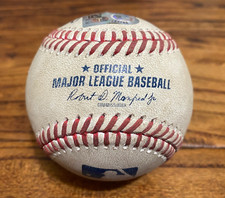 Gio Urshela A's Game Used SINGLE Baseball 7/24/2025 vs Astros Neris Hit #748