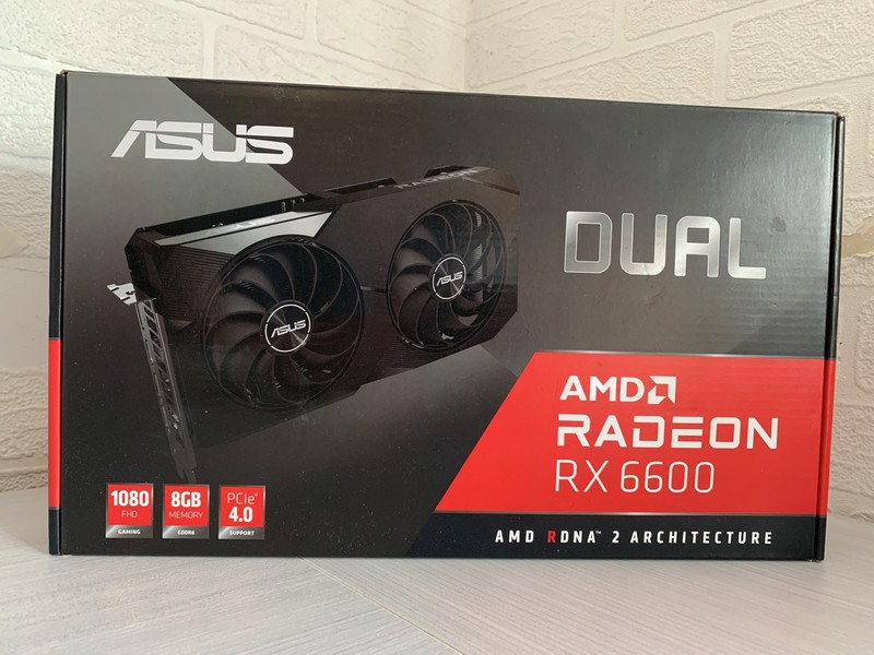 Asus Dual Radeon RX 6600 AMD 8GB GDDR6 Graphics Card GPU
