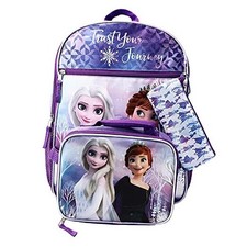 Women's Frozen 4-Piece Backpack Set Little Big Kid , White, One Size
