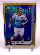 Idan Toklomati 2025 Topps Chrome MLS Gold #/50 Charlotte FC RC
