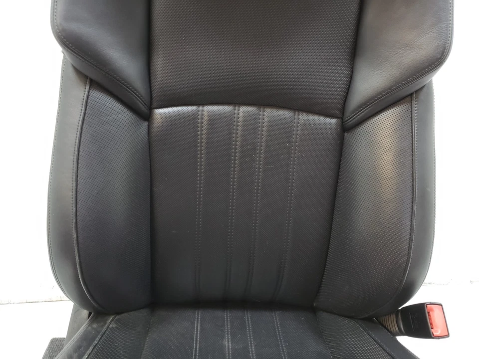 ✅ 12-13 OEM BMW F10 M5 переднее правое пассажирское сиденье черная кожа меринос с подогревом * - Изображение 4 из 4