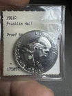 1961 Proof Franklin Half Dollar. Rare Hans Tulving Soft Slab. Rare!!!