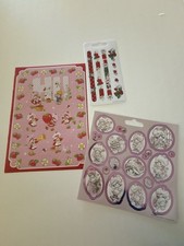 Strawberry Shortcake Inspired Sticker Sheets Lot Licensed  Mixed Kawaii Cute