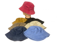Washed Denim Bucket Hat, Summer Festival, Holiday