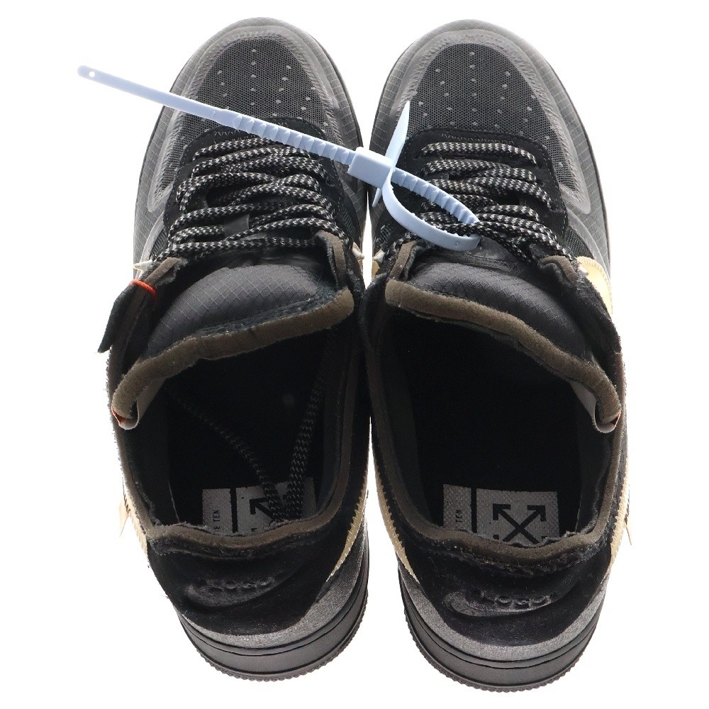 Nike x Off White AIR FORCE 1 LOW The Ten Black US10.5 28.5cm AO4606 001 thumbnail 5