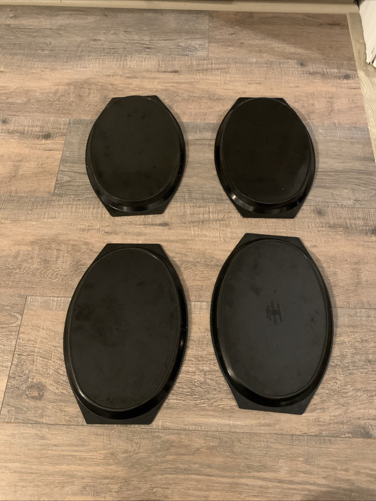 Vintage Set Of 4 Nordic Ware Serv-a-Sizzler Steak Fajita Cactus Serving Plates