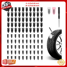 100Pcs Tire Repair Rubber Nails Tyre Puncture Repair Screws Kit with Screwdriver