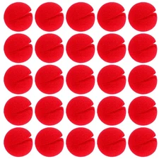 25 Pcs Red Clown Noses Cosplay Noses Foam Circus Noses for Halloween Christmas C