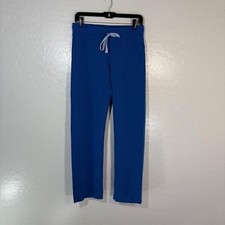 FIGS Scrub Pants Mens Small Royal Blue Drawstring Straight Leg Technical T21003