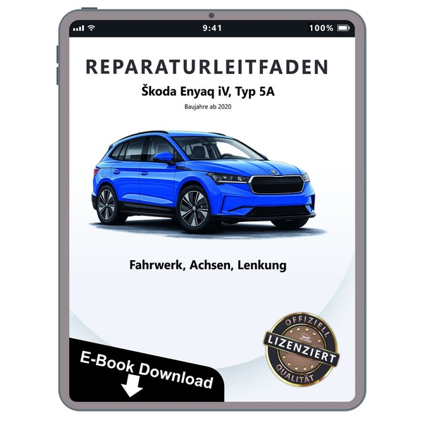 Skoda Enyaq Typ 5A Ab 2020 Fahrwerk Achsen Lenkung Werkstatthandbuch Pdf Datei-image