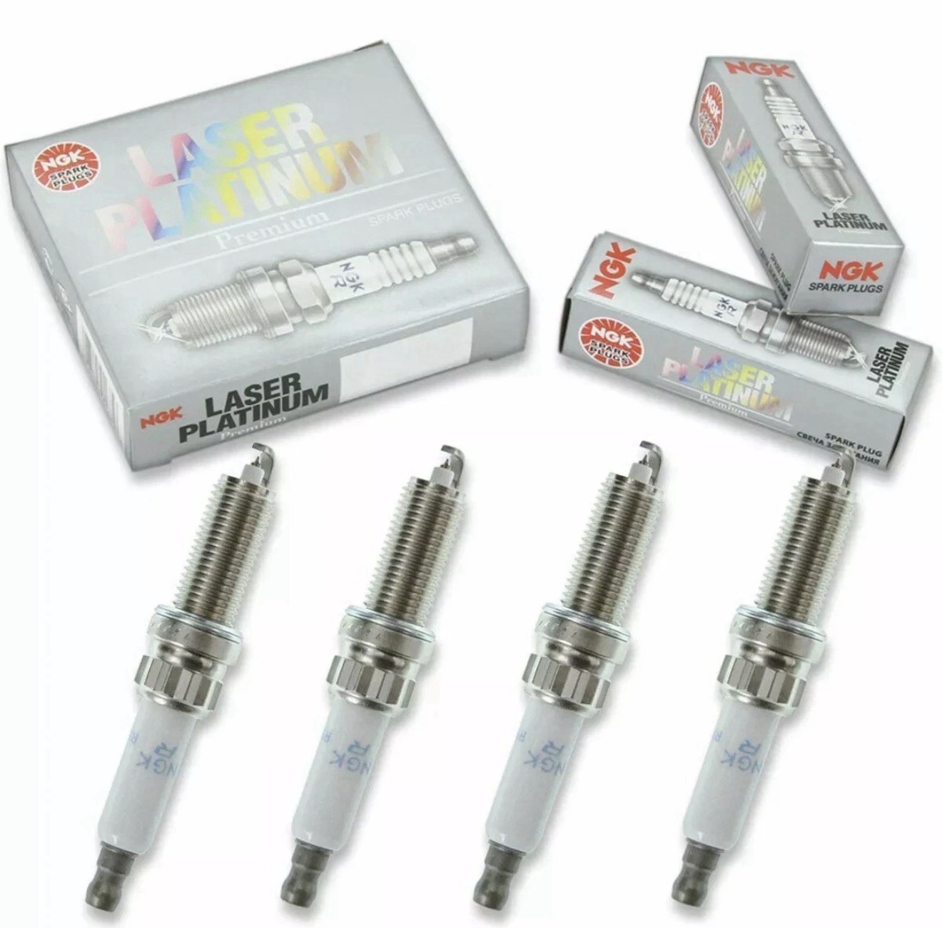 4 Pack NGK Laser Platinum Spark Plugs 5760 PGR5C-11 5760 PGR5C11 Tune