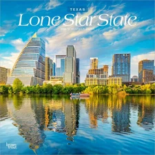 BrownTrout,  Texas Places 2026 Wall Calendar, 12'' X 12'', 16-Month Calendar wit