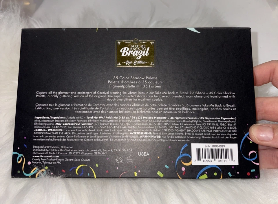 NEW BH Cosmetics 35-Color TAKE ME BACK TO BRAZIL EyeShadow Palette RIO Edition - Image 4 of 4