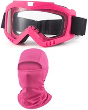 Dirt Bike Goggles with Balaclava for ATV, Motorcycle, Ski, and Motocross Racing