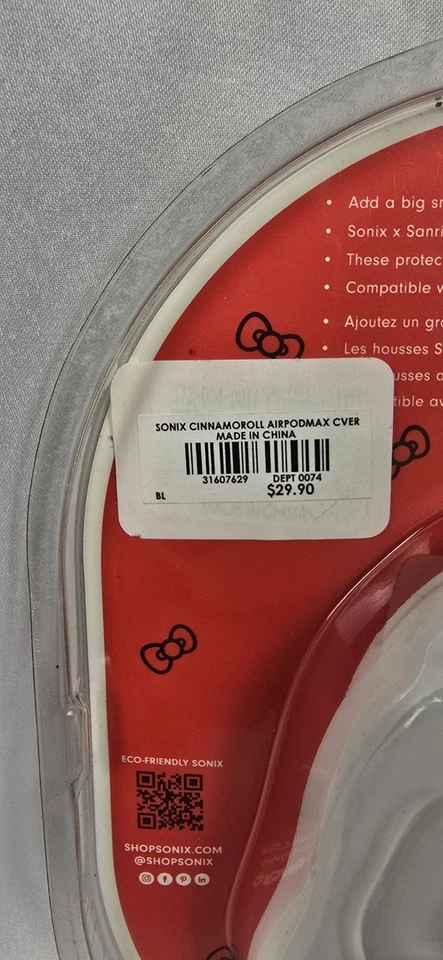 Funda Sonix x Sanrio para auriculares AirPods Max | Cinnamoroll de silicona Foto 3 de 3