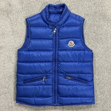 Gilet Moncler Gui blu età 10 100% autentico