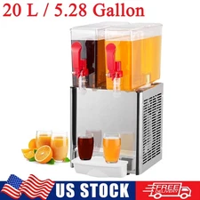20L Commercial Juice Dispenser 5.28 Gallon Cold Beverage Drink Dispenser Machine