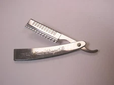 Weck Hair Shaper (moves) Straight Razor Salon Vintage Tie Tack Lapel Pin e44