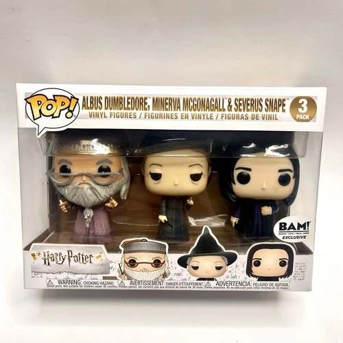 Funko Pop 3 Pack Albus Dumbledore Minerva McGonagall Severus Snape -Harry Potter