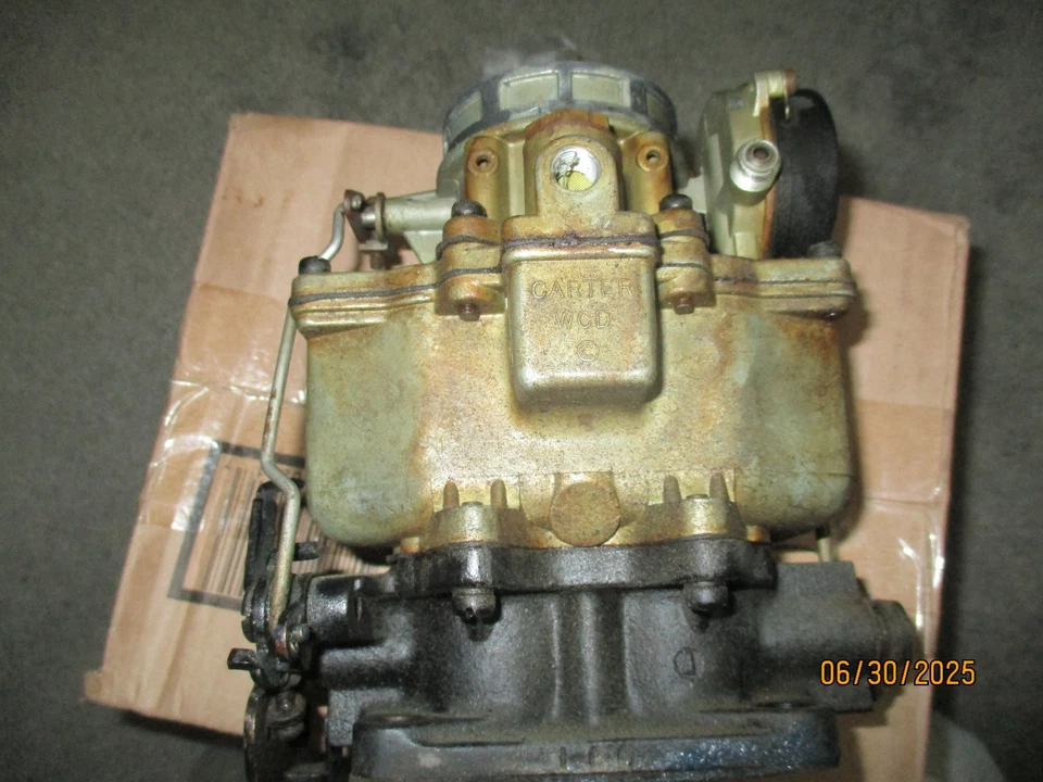 Original 2bbl Carburetor 1949 Cadillac 331 V8 CARTER WCD 682s 722s - Image 3 of 4