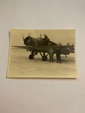 WWII German Luftwaffe Junkers Ju 87 Stuka Dive Bomber with Crew Original Photo