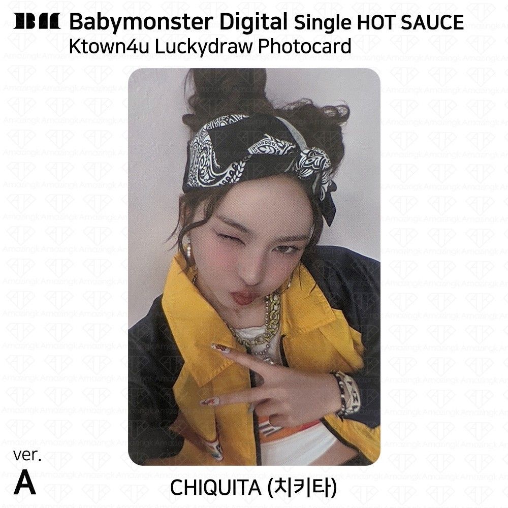 BabyMonster Digital Single Hot Sauce Ktown4u LuckyDraw Photocard