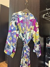 N Natori Floral Patchwork Print Long Robe Size L