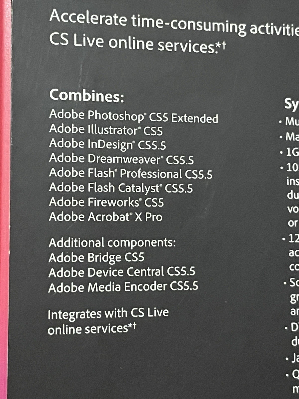 Adobe Creative Suite 5.5 Design Premium CS4 MAC OS Upgrade Version W/ Serial