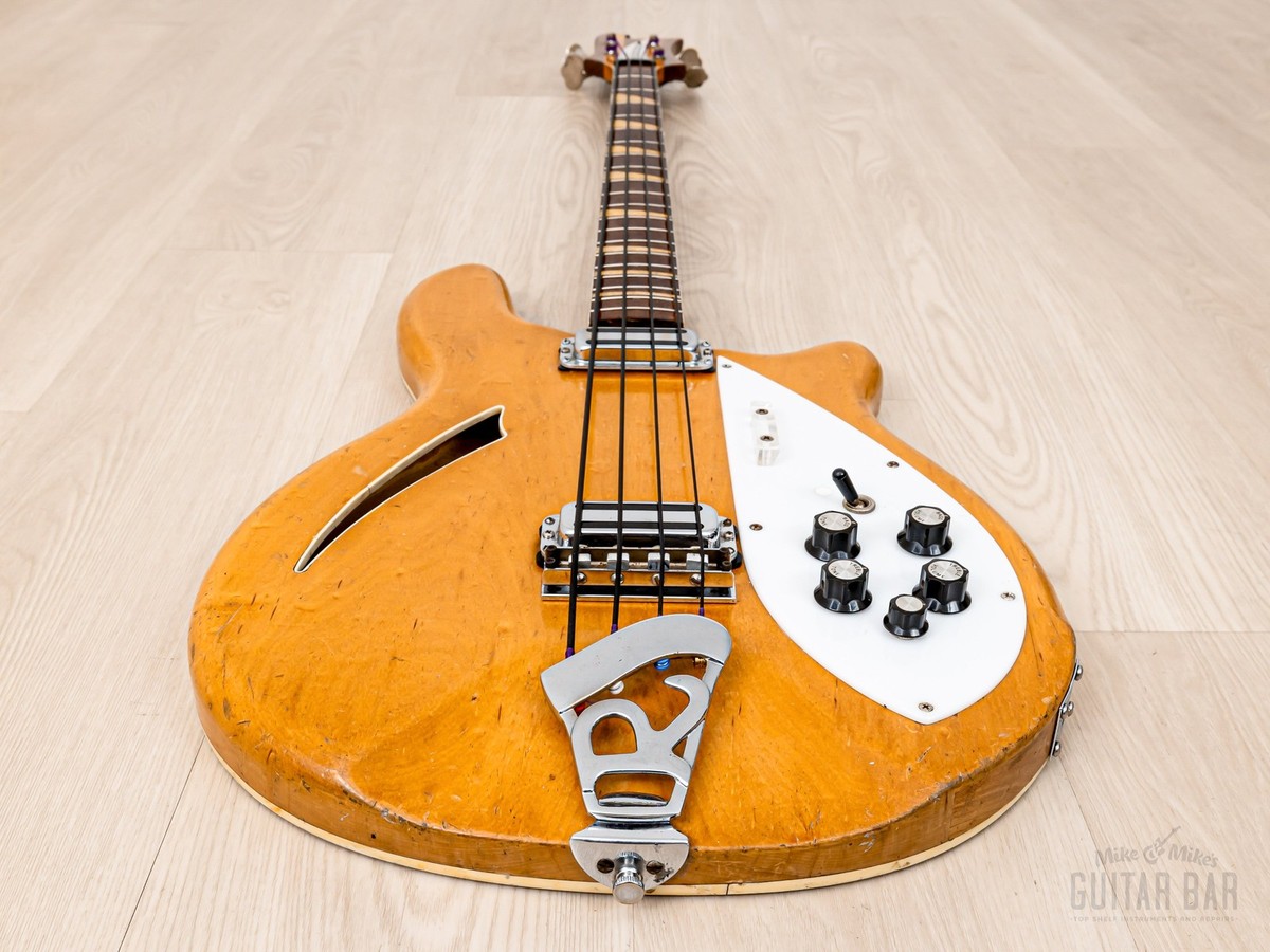 1967 Rickenbacker 4005 Vintage Semi-Hollow Bass, Mapleglo w