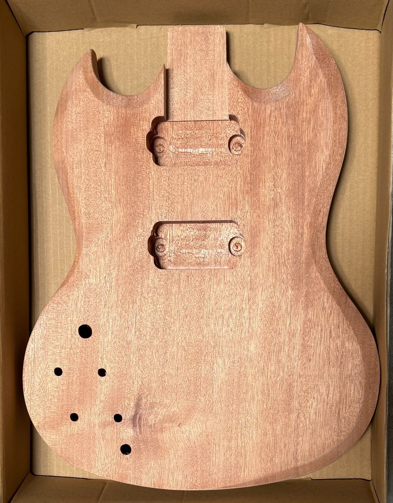 Corpo Chitarra Elettrica Sinistro BexGears Okoume