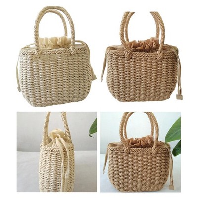 Stilvolle Damen gewebte Tasche Freizeit Handtasche für Strand, Reise,