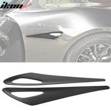 Fits 16-25 Mazda MX-5 Miata Carbon Fiber Exterior Side Fender Light Cover Trim