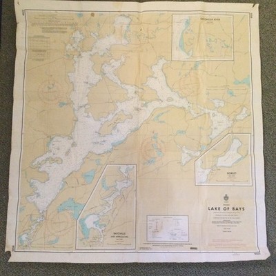 1966 Lake Of Bays Hydrographic Map