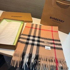 BURBERRY 100% CASHMERE WOOL SCARF
