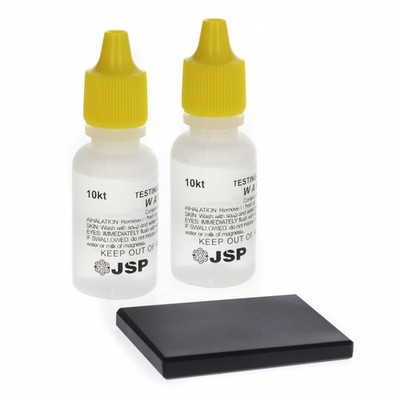 ToolTreaux 3pc Fine Jewelry 10k Gold Testing Kit with Gold Testing Stone