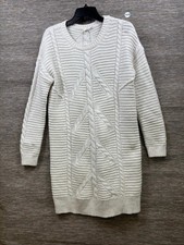 GAP Cable Knit Sweater Dress Women’s Size M Beige Winter Wool Cozy Hygge