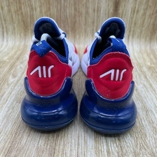 Nike Air Max 270 'USA' Juvenil Talla 6Y Para mujeres 7.5 Blanco Rojo Azul Zapatos Tenis Foto 4 de 4