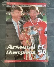 Evening Standard Arsenal 1998 League Champions Football Poster Original