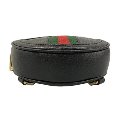 GUCCI Ophidia Mini Backpack 598661 Black Green Red Leather  display picture 1