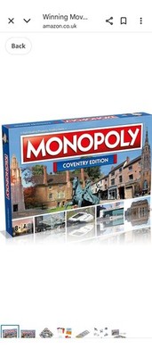 Monopoly Coventry Edition Brettspiel Neu Sealed Familien Brettspiel Hasbro Gaming