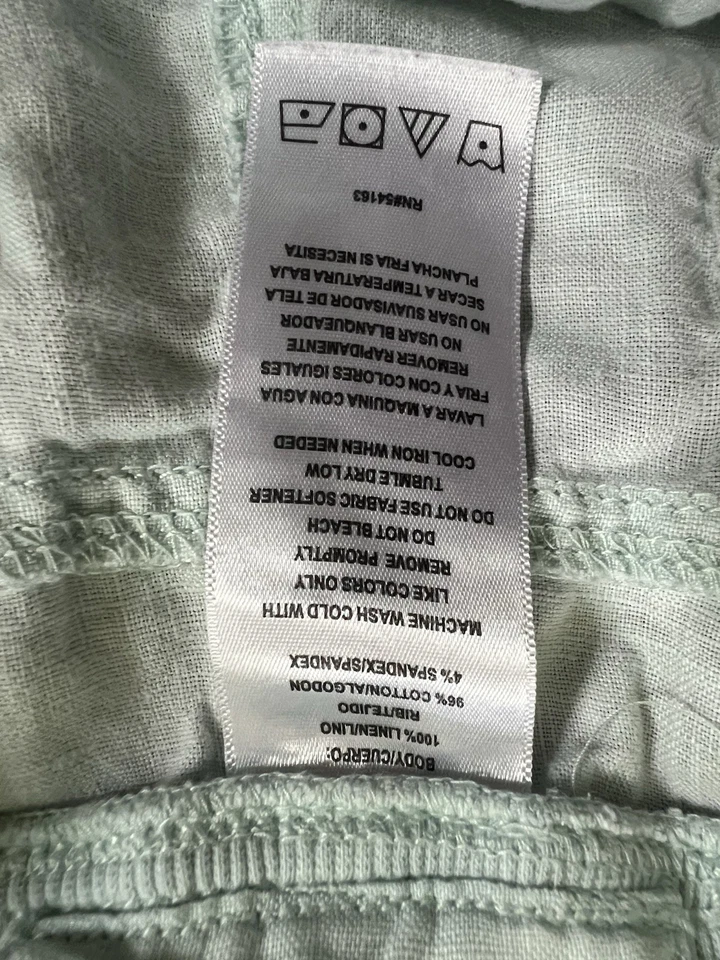 Pantalones Cortos Calvin Klein CK Mujer Talla Pequeña Azul Claro con Cordón Talla M Foto 4 de 4