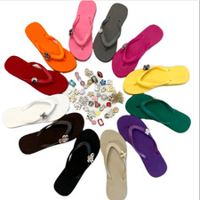 1 pics Popits Charm, Flip Flop Accessories Flower Bling Charm, Multiple Designs