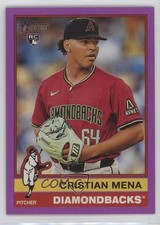 2025 Topps Heritage Light Purple Border Cristian Mena #134 ow4