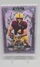 Cam Skattebo 2024 Wild Card 5 Card Draw Poker Chip Viola Giganti Rookie 2/2