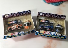 NASCAR Collectible Ornament Sets By Trevco. Tony Stewart and Mark Martin.