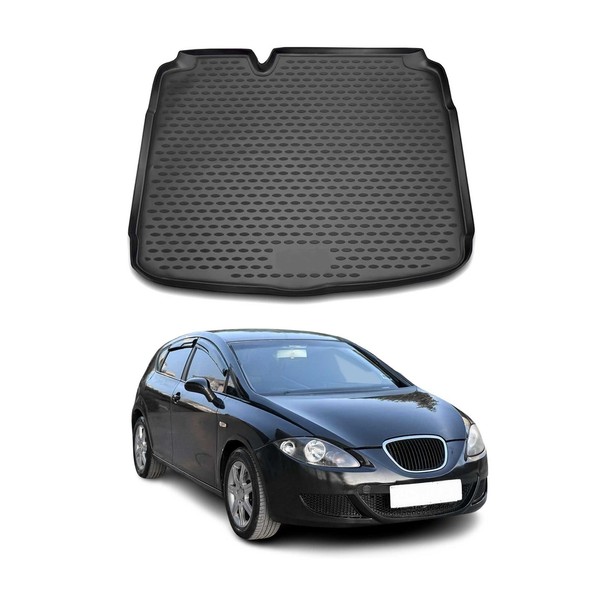 Kofferraummatte Kofferraumwanne FüR Seat Leon 2007-2020 SchräGheck Gummi Tpe-image