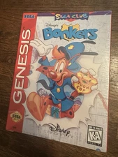 BRAND NEW Disney's Bonkers Sega Genesis Great Shape